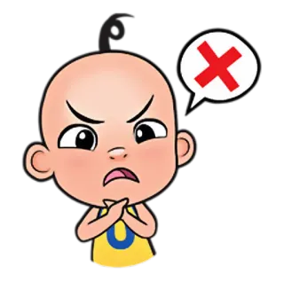 😉 Dessin animé, En colère, Frustré, Contrarié telegram sticker