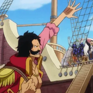 👑 Gol D. Roger One Piece Anime, Pirati, One Piece, Personaggio, Gol D. Roger telegram sticker