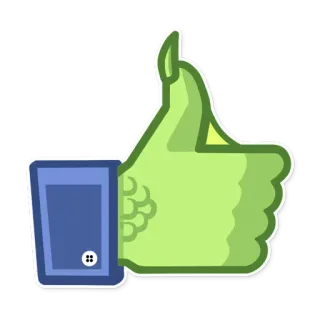 👍 いいね, 賛成, ソーシャルメディア, グッド, 良いね telegram sticker