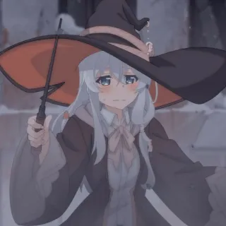 🎐 Anime, Bruxa, Garota, Mangá, Magia, Fofo, Desenho animado telegram sticker