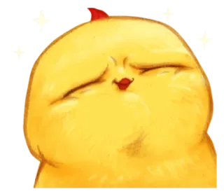 🐤 fofo, galinha, emoji, engraçado, amarelo, brilhante whatsapp sticker