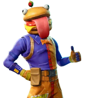 👍 Beef Boss Fortnite Fortnite, Beef Boss, Trò chơi điện tử, Nhân vật, Burger telegram sticker