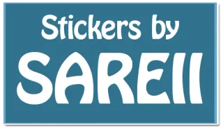 🗣 Stickers by SAREII стикеры, бренд, текст telegram sticker
