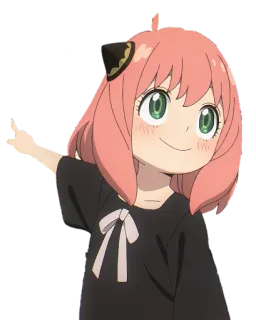 👈 Anya Forger Spy x Family Anime, Spy x Family, Anya, Forger, Carino, Ragazza whatsapp sticker
