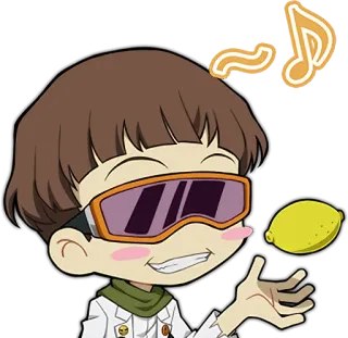 🍋 Cartoon, Figur, Zitrone, Animation whatsapp sticker