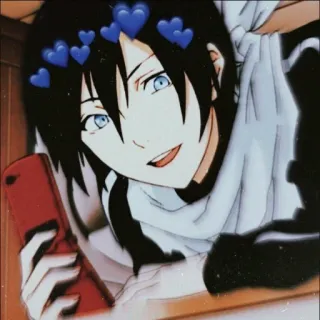 💛 Yato Noragami Anime, Trái tim, Thần, Yato, Noragami telegram sticker