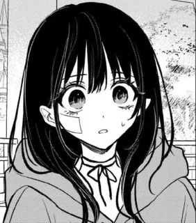 🕸️ 动漫, 漫画, 女孩, 卡通, 肖像, 插图 whatsapp sticker