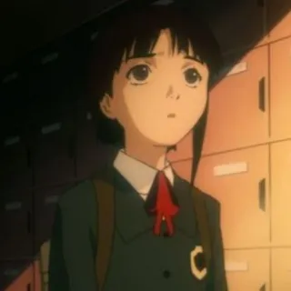 🥺 Iwakura Lain Serial Experiments Lain Anime, Serial Experiments Lain, Lain, Iwakura Lain, Cyberpunk, Manga whatsapp sticker