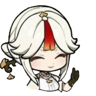 😄 Ningguang Genshin Impact genshin impact, หนิงกวง, วิดีโอเกม, อนิเมะ, สติกเกอร์, ตัวละครหญิง, ยกนิ้วโป้ง telegram sticker