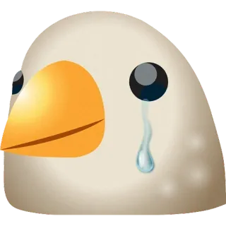🐦 crying, bird, sad, animal, tears telegram sticker