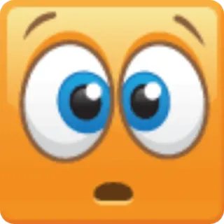😟 表情符号, 惊讶, 害怕, 震惊, 眼睛 telegram sticker