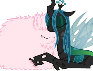 🤯 Queen Chrysalis My Little Pony cartoon, pony, friendship, queen, chrysalis, cute, hug telegram sticker