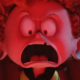 😡 Dennis Hotel Transylvania Desenho animado, Bravo, Assustado, Monstro, Halloween, Animação, Filme telegram sticker