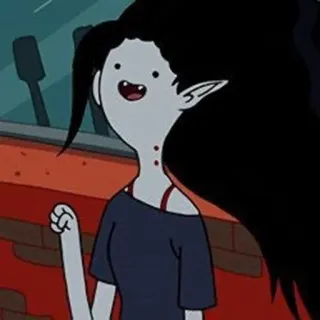 🖤 Marceline Adventure Time Marceline, vampire, Adventure Time, cartoon, animated whatsapp sticker