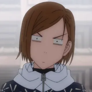 🎭 Nobara Kugisaki Jujutsu Kaisen anime, garota, séria, irritada, Jujutsu Kaisen, Nobara telegram sticker