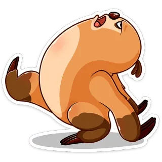 😒 kukang, binatang, imut, kartun, stiker, lucu, malas telegram sticker