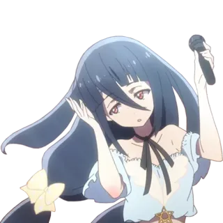 🙌 アニメ, 女の子, アイドル, 音楽, 可愛い, キャラクター telegram sticker