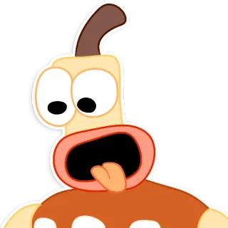 😛 卡通, 角色, 贴纸, 搞笑, 可爱 whatsapp sticker