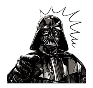 👿 Darth Vader Star Wars Dark Vador, Star Wars, Science-fiction, Film, Personnage, Montrer du doigt telegram sticker