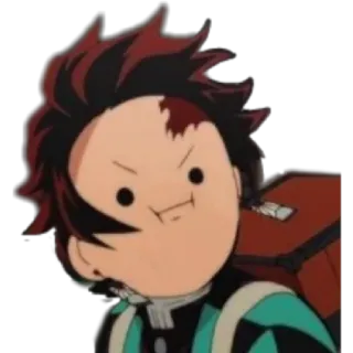 😁 Tanjiro Kamado Demon Slayer anime, demon slayer, tanjiro kamado, manga, funny, sticker telegram sticker