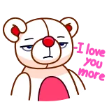 Nonromantic bear telegram stickers