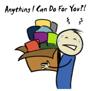 😖 Moving Boxes przeprowadzka, pudła, stres, kreskówka telegram sticker