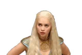 😠 Daenerys Targaryen Game of Thrones Daenerys, Targaryen, Gra o tron, Fantasy, Khaleesi, Królowa telegram sticker