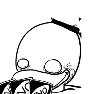 ♠️ Meme, Uno, Jogo de cartas, Engraçado, Cômico telegram sticker