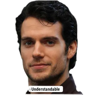 🤓 Henry Cavill Understandable Henry Cavill, Understandable, meme, reaction, actor, face whatsapp sticker