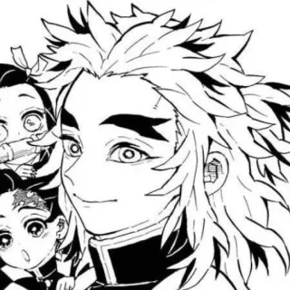🙂 Kyojuro Rengoku Demon Slayer Anime, Mangá, Demon Slayer, Kyojuro Rengoku telegram sticker