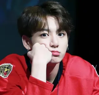 😠 Jungkook K-pop, idol, music, singer, portrait, korean, person telegram sticker