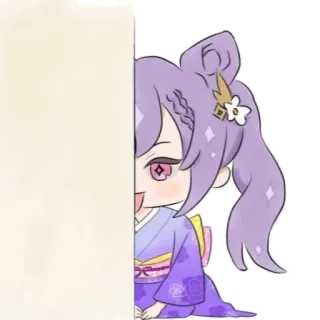 🌟 Keqing Genshin Impact Anime, Video game, Imut, Stiker, Genshin Impact, Keqing telegram sticker