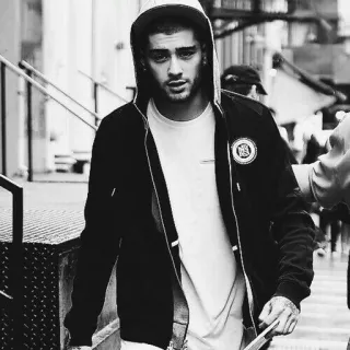 ☁️ Zayn Malik 歌手, 名人, 帽衫, 街头风, 泽恩·马利克, 时尚 telegram sticker