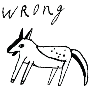 😬 wrong animal, dog, wrong, funny telegram sticker