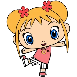 😛 dibujos animados, chica, lindo, personaje telegram sticker