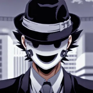 🚬 Sniper Mask High-Rise Invasion Anime, Máscara, Personaje, High-Rise Invasion, Sniper Mask telegram sticker