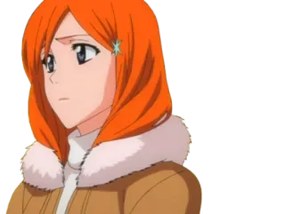 😞 Orihime Inoue Bleach anime, Bleach, Orihime Inoue, manga, character, orange hair, girl telegram sticker