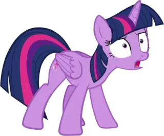 😠 Twilight Sparkle My Little Pony pony, cartoon, animation, magic, horse telegram sticker