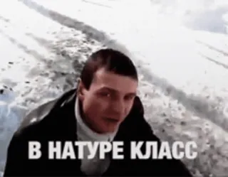 🤔 В НАТУРЕ КЛАСС telegram sticker