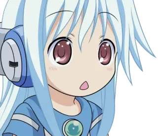 😯 anime, cute, kawaii, chibi, character, illustration telegram sticker