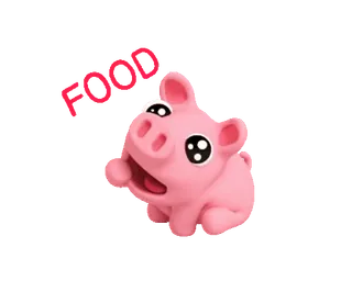 🥺 Pooo หมู, น่ารัก, สัตว์, สติกเกอร์, การ์ตูน telegram sticker