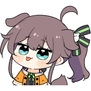 😛 Аниме девушка, Мультфильм, Милый, Чиби, Высунутый язык, Каваи whatsapp sticker