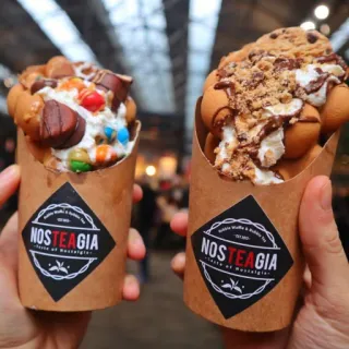 🍦 NOSTEAGIA
Bubble Waffle & Bubble Tea Essen, Waffeln, Dessert, Bubble Tea, Nostalgie whatsapp sticker