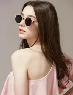 ⭐ mujer, gafas de sol, moda, retrato, rosa, belleza, estilo telegram sticker