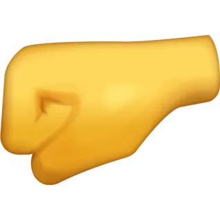 🤛 fist, hand, emoji, punch, clenched fist, protest, power telegram sticker