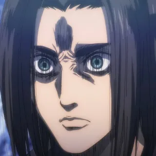 ⚔️ Eren Yeager Attack on Titan anime, eren yeager, attack on titan, manga, character telegram sticker