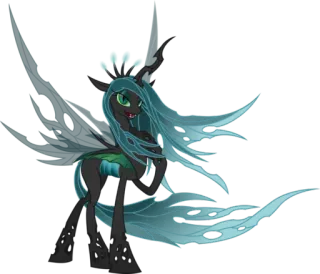 😋 Queen Chrysalis My Little Pony mlp, my little pony, queen chrysalis, pônei, vilão telegram sticker