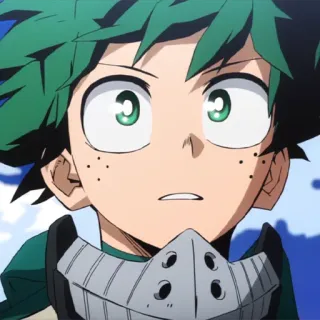 🥦 Izuku Midoriya My Hero Academia anime, my hero academia, izuku midoriya, deku, hero, manga telegram sticker