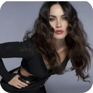 💇 Megan Fox celebrity, actress, woman, portrait, beautiful, Megan Fox telegram sticker
