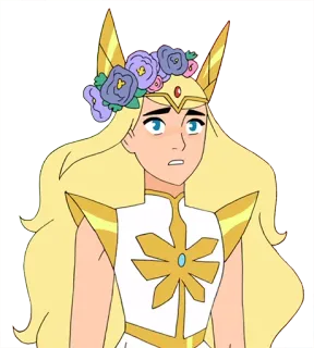 💐 Adora She-Ra and the Princesses of Power She-Ra, Adora, cartoon, princess, hero, animated telegram sticker